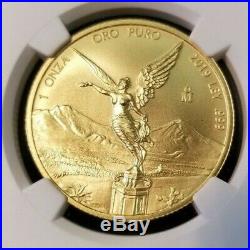 2019 Mexico Gold Libertad 1 Onza Ngc Ms 70 First Releases Perfection 1 Oz