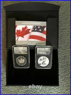 2019 PRIDE of TWO NATIONS(CAN. SET), NGC MOD PF70 & NGC ENH REV PF70, SIGNED