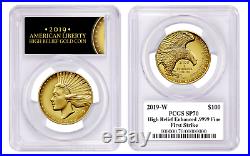 2019-W $100 1oz GOLD LIBERTY HIGH RELIEF PCGS/ NGC SP 70 FS / ER