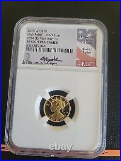 2019 W G$ 10 High Relief Pf69 Ultra Cameo