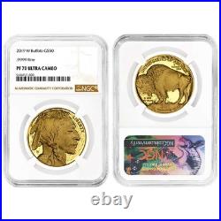 2019-W Proof $50 American Gold Buffalo NGC PF70UC Brown Label