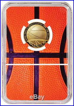 2020W $5 Basketball Hall of Fame Gold Proof Coin NGC PF70 FDI Basketball PRESALE