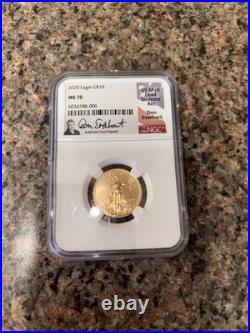 2020 $10 Gold American Eagle NGC MS70 Don Everhart Signature Label 2020 $10 Gold American Eagle NGC MS70 Don Everhart Signature Label