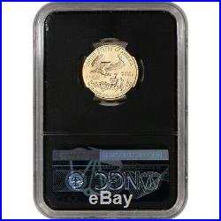 2020 American Gold Eagle 1/4 oz $10 NGC MS70 First Day of Issue Grade 70 Black