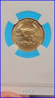 2020 American Gold Eagle Coin $5 1/10 oz NGC MS69 Signed Elizabeth Jones
