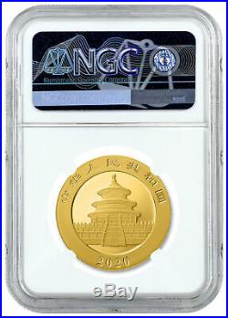 2020 China 30 g Gold Panda ¥500 Coin NGC MS70 FR Panda Label SKU59881