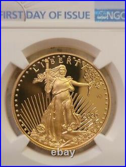2020 End of World War II 75th Anniversary GOLD Eagle NGC PF70 FIRST DAY OF ISSUE