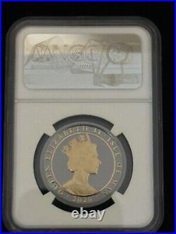 2020 Isle of Man G£5 Penny Black Ultra High Relief First Day Issue