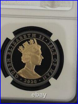 2020 Isle of Man G£5 Penny Black Ultra High Relief First Day Issue