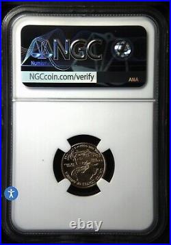2020 US $5 1/10 th oz Gold Eagle NGC MS70 Signed Everhart