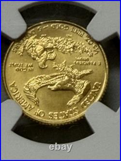 2020 US Mint 5 Dollar Gold Eagle 1/10 oz American Gold Coin NGC MS69 Graded