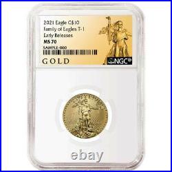2021 $10 American Gold Eagle 1/4 oz. NGC MS70 ALS ER Label