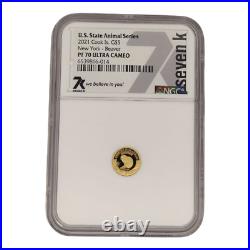 2021 $5 Cook Is Gold. 5g Animal Series 7k NGC PF70 UC New York Beaver 5B 2021 $5 Cook Is Gold. 5g Animal Series 7k NGC PF70 UC New York Beaver 5B