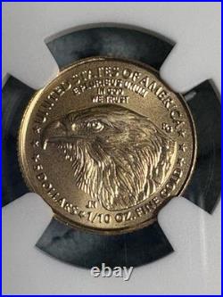 2021 $5 gold Eagle type II NGC MS70 Reagan Presidential Series