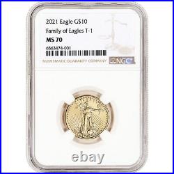 2021 American Gold Eagle 1/4 oz $10 NGC MS70