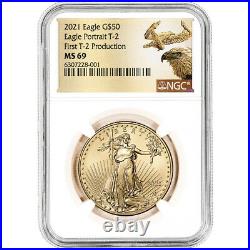 2021 American Gold Eagle Type 2 1 oz $50 NGC MS69 First Production
