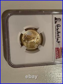 2021 G$10 Type 2 American Gold Eagle 1/4 oz. NGC MS70