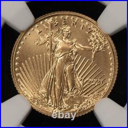 2021 G$5 1/10 oz Gold American Eagle Type 2 Reagan NGC MS 70 SKU-G6111