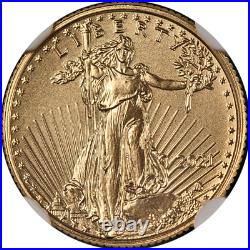 2021 Gold American Eagle $5 NGC MS70 Eagle Portrait Type 2 STOCK