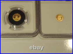 2021 Gold Coin Lot 2pc NGC PF70 UC Grizzly & Longhorn 1/2g Gold Half Gram Gold