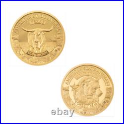 2021 Gold Coin Lot x 2 NGC PF70 UC Grizzly & Longhorn 1/2g Gold Half Gram Gold