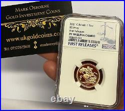 2021 Gold Proof Sovereign NGC Top Grade PF70UCAM First Release, Royal Mint Coin