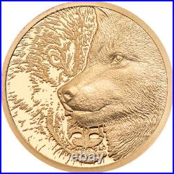 2021 Mongolia Mystic Wolf 1/10 oz. 999 Gold Proof Coin NGC PF 70 UCAM 999 Made