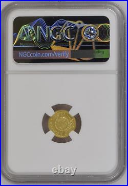 2021 Niue Czech Lion 1/25oz Gold Coin NGC MS 70