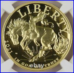 2021 W 1 Oz GOLD $100 American Liberty High Relief Proof Coin NGC PF70 UC ER