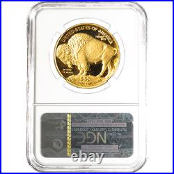 2021-W 1 oz Gold Buffalo Proof $50 Coin NGC PF70 UC ER Buffalo Label