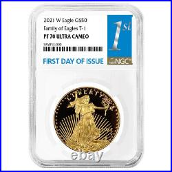 2021-W Proof $50 Type 1 American Gold Eagle 1 oz. NGC PF70UC FDI First Label