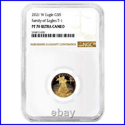 2021-W Proof $5 Type 1 American Gold Eagle 1/10 oz NGC PF70UC Brown Label