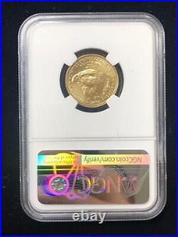2022 $10 American Gold Eagle NGC MS70 1/4 Oz Don Everhart Signed