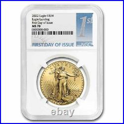 2022 1 oz American Gold Eagle MS-70 NGC (First Day of Issue) SKU#240771