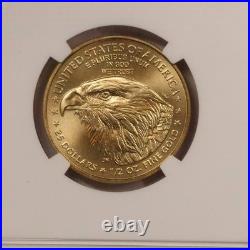 2022 $25 1/2 Oz Gold Eagle NGC MS70 Early Releases
