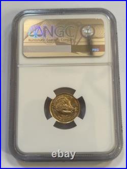2022 $5 1/10 oz American Gold Eagle Type 2 NGC MS69 First Year. 9999 Fine Gold