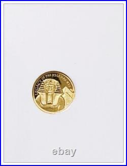2022 $5 Cook Islands NGC PF70 Proof Cameo Legacy of Pharoahs 1/2g. 999 Gold Coin