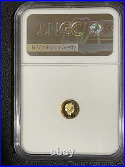 2022 Cook Is. State Animal Series 1/2 Gram. 9999 Gold $5Proof Coin PF70 UCAM