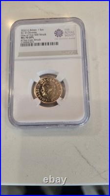 2022 G Britain 1 Sov KCIII 473rd of 500 struck. MS 70 DPL