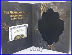 2022 Germania Beasts GRADED 2 x 1 oz Silver Fenrir Geminus TOP POP X 2