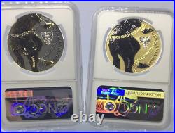 2022 Germania Beasts GRADED 2 x 1 oz Silver Fenrir Geminus TOP POP X 2