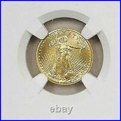 2022 Gold American Eagle $5 1/10th Oz NGC MS70 FIRST DAY OF ISSUE TRUMP