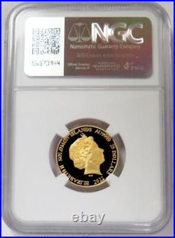 2022 Gold Solomon 1/4 Oz $25 Statue Of Liberty Ngc Proof 70 Ultra Cameo Top Pop