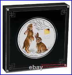 2022 Lunar Year of the Rabbit 1 Kilo Silver $30 Coin NGC MS69 with Gold Privy Mark