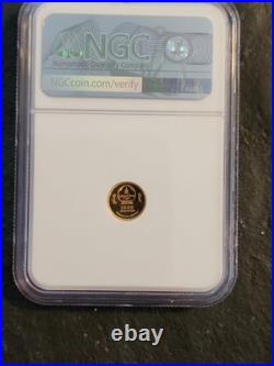 2022 Mongolia G1000T 0.5gr. 9999 Gold Edaphosaurus High Relief NGC PF 70UCAMEO