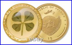 2022 Palau 4 Four Leaf Clover. 999 1g Gold $1 Coin NGC PF70 FIRST RELEASE 2022 Palau 4 Four Leaf Clover. 999 1g Gold $1 Coin NGC PF70 FIRST RELEASE