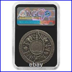 2023 2 oz Silver Niue Legendary Warriors Eric Bloodaxe Gilded Coin NGCX 10 MS70