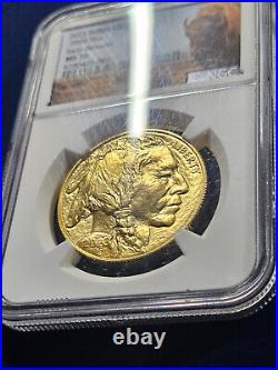 2023 $50 1 oz. 9999 Gold Indian Buffalo Coin MS70 NGC EARLY RELEASES