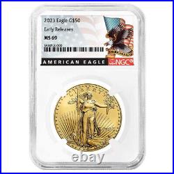 2023 $50 American Gold Eagle 1 oz NGC MS69 ER Black Label
