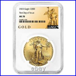 2023 $50 American Gold Eagle 1 oz NGC MS70 FDI ALS Label
